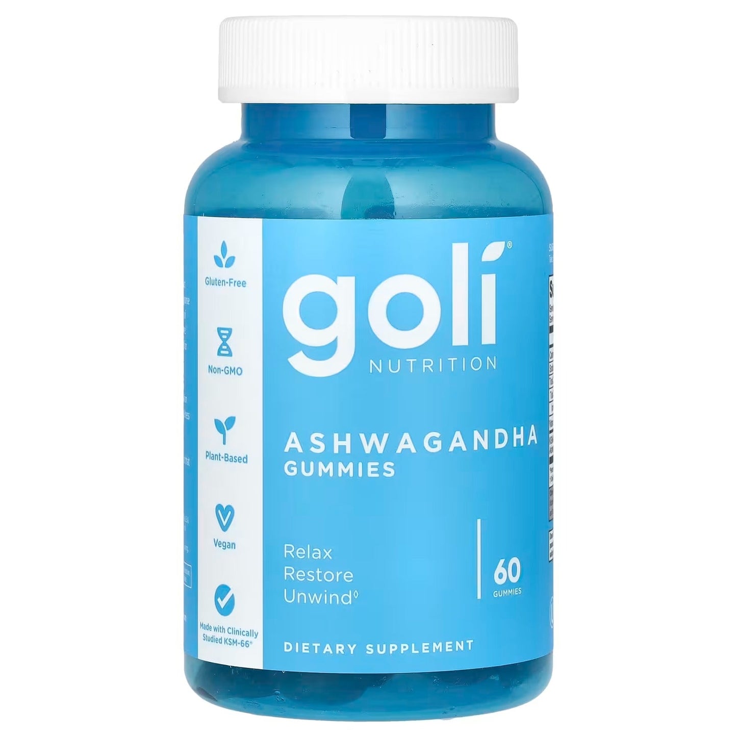 GOMITAS GOLI - KSM-66® ASHWAGANDHA & VITAMIN D. X 60 UNDS