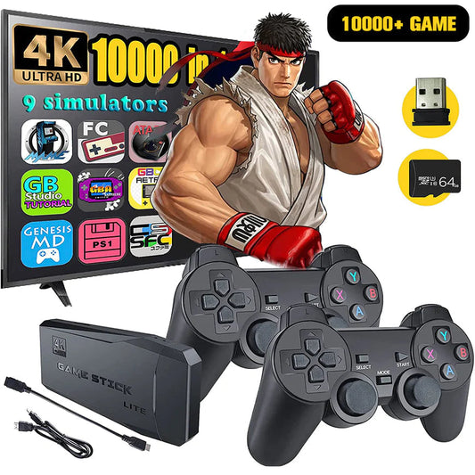 GAME STICK 64GB. CON 2 CONTROLES ¡GRATIS 1000 JUEGOS!