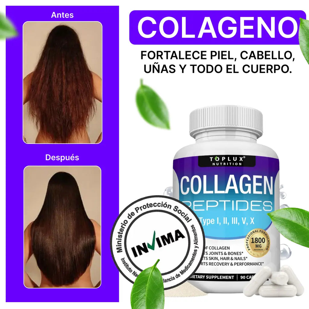 COLLAGEN 1800mg - PIEL HERMOSA Y ARTICULACIONES SIN DOLOR (VIRAL DE TIKTOK)