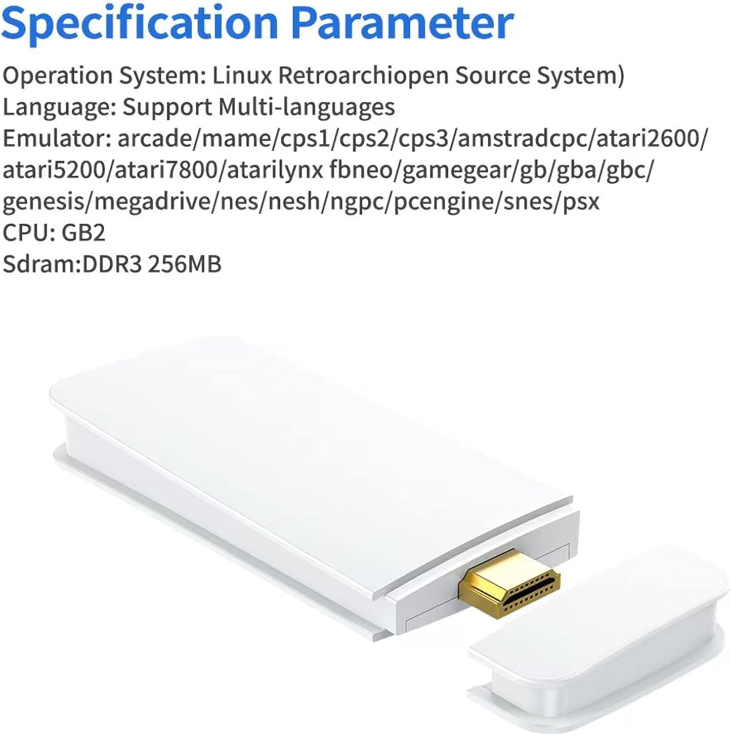 RETRO CONSOLA DE JUEGOS INALÁMBRICA