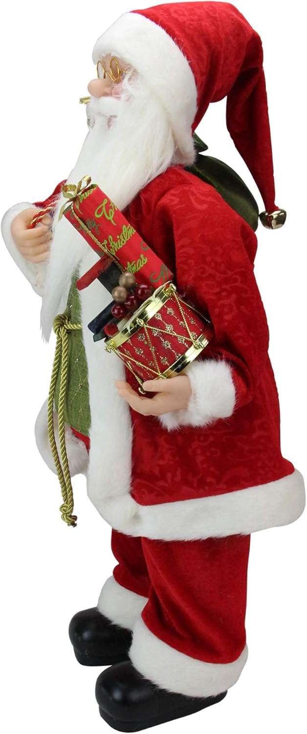 FIGURA NAVIDEÑA DE SANTA DE 90CM CON REGALOS